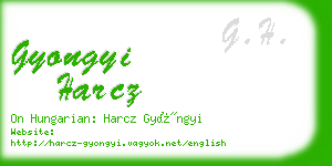 gyongyi harcz business card